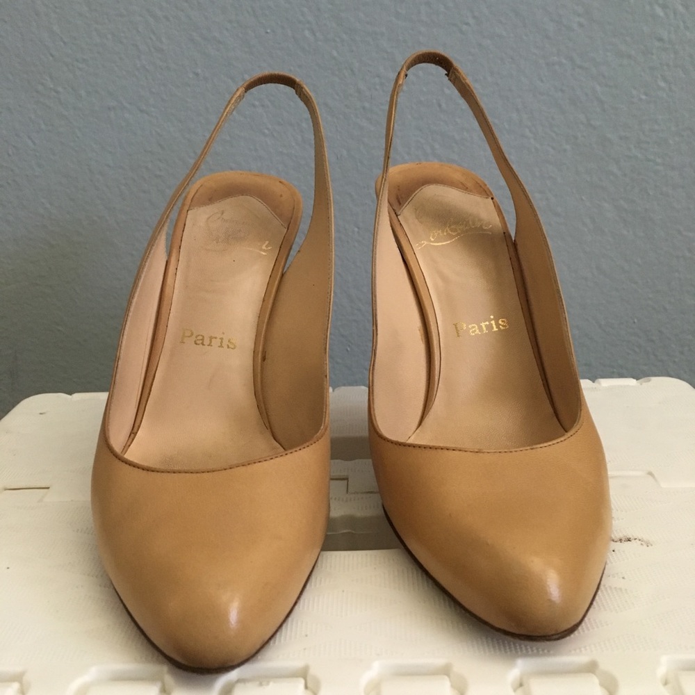 Christian Louboutin nude heels